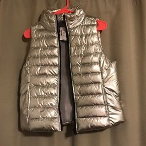 Silver Puffy Vest